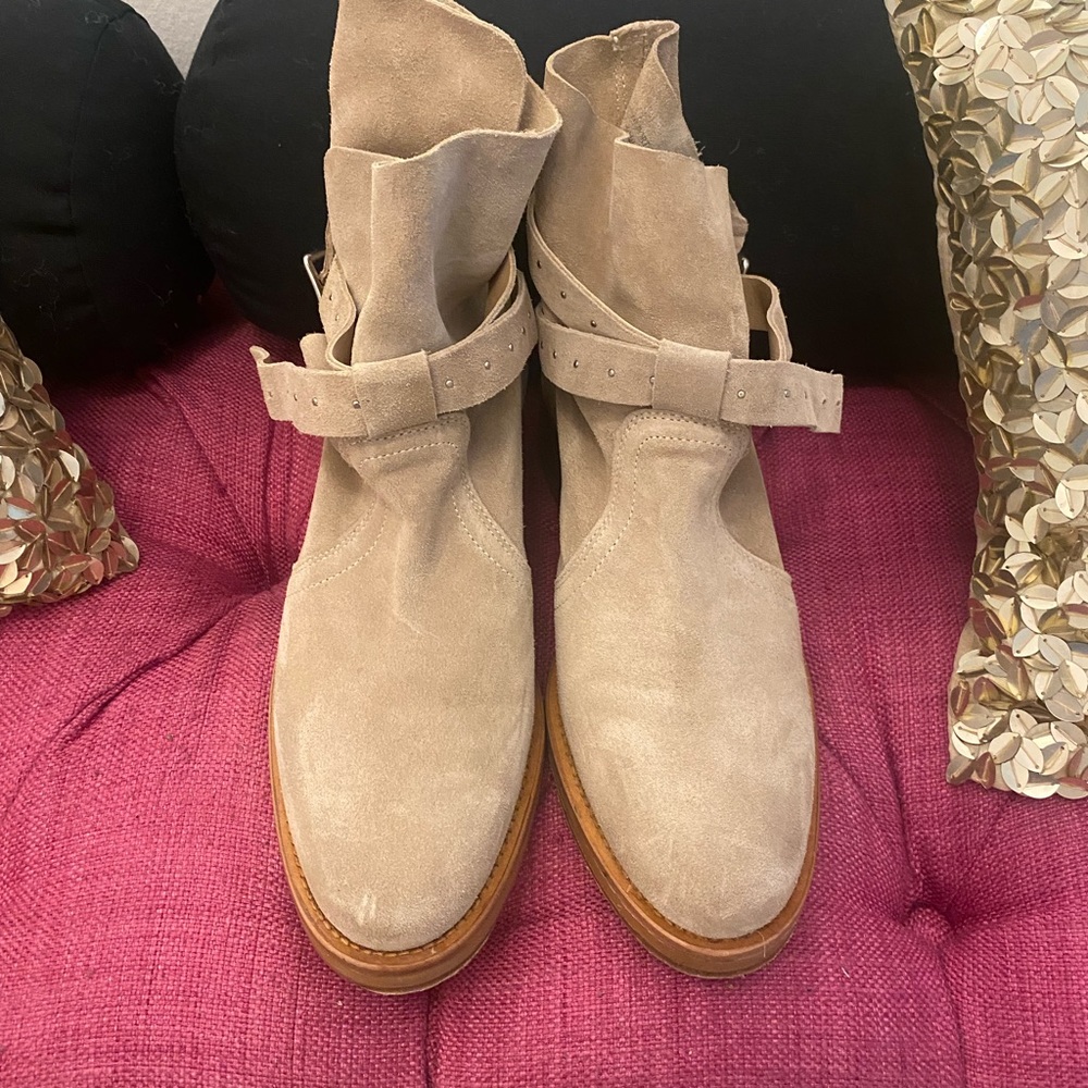 ALL SAINTS Carla Suede ankle Boots Size 8